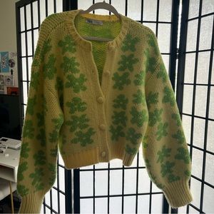 Zara flowered cardigan